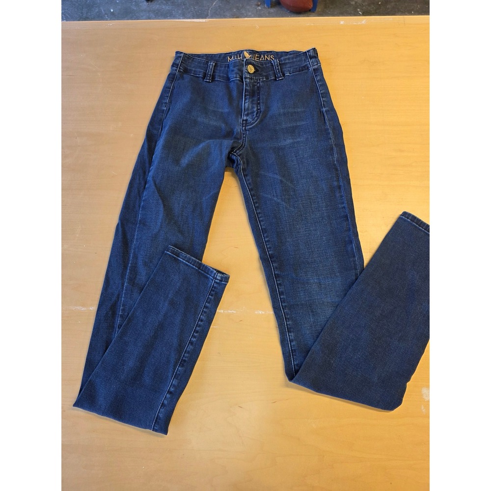 MiH Jeans The Bodycon High Rise Skinny Leg Dark Wash Denim Size 26